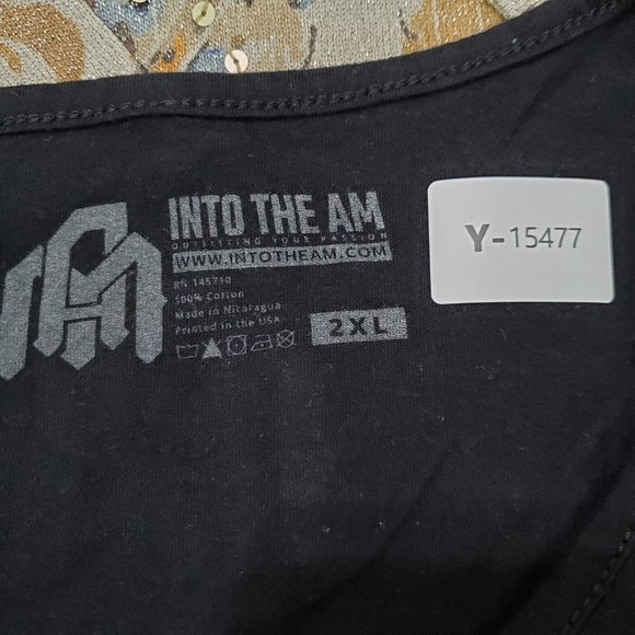 Into The Am Men Shirt 2XL Black Tank T Rex Rave Graphic Pullover‎ - Picture 10 of 10